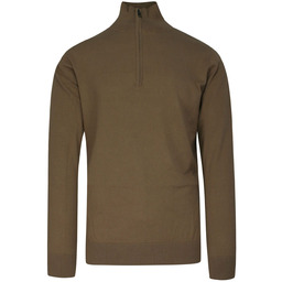 Sweter Beżowy, Camelowy, Góra Zapinana na Zamek,