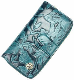 Damski duży Portfel z roślinnym wzorem Gregorio