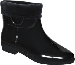 ZETPOL kalosze damskie PVC krótkie czarne ocieplane