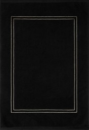 Eurofirany Dywanik łazienkowy 50x70 Olivia czarny 05 bawełniany