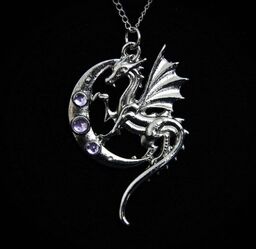 Luna Dragon - naszyjnik Smok na Księżycu
