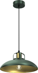Milagro Industrialna lampa wisząca Felix do salonu zielona