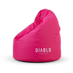 Diablo Chairs Worek Tkanina Różowy Pufa dla dzieci