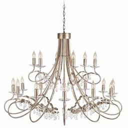 Żyrandol CHRISTINA CRT18 SIL/GOLD Elstead