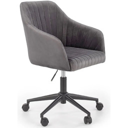 Edinos Nowoczesny szary fotel obrotowy N3-D88