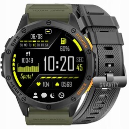 Smartwatch Męski Gravity GT24-5 Latarka, Dodatkowy Pasek Grawer