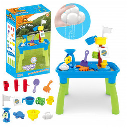 Statek Stolik Wodny 2w1 Piaskownica Piracki 6 akc