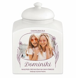 Słoik ceramiczny na ciastka z Twoim zdjęciem