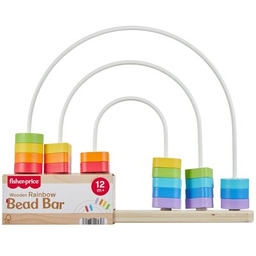 FISHER PRICE Zabawka edukacyjna Labirynt z tęczowych koralików