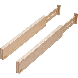 InterDesign Idesign Ecowood Przekładki do Szuflad, Drewno, Beżowy,