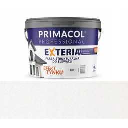 Primacol Farba Elewacyjna Exteria 4,5l Biały farba Strukturalna