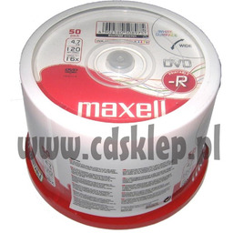 Płyty DVD-R 4,7GB 16X MAXELL PRINTABLE cake 50