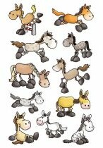 Naklejki Z-DESIGN-konie AVERY ZWECKFORM 33szt. /53192/