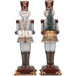 Timstor Dziadek do orzechów LED 2 szt. odliczanie