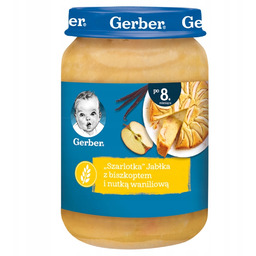 Gerber Szarlotka Jabłka z biszkoptem i wanilią po