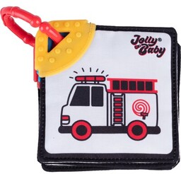 JOLLY BABY Zabawka Książeczka - Gryzaki Pojazdy JB