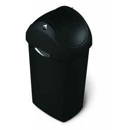 simplehuman Kosz na śmieci 40L uchylny - czarny