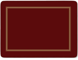 PODKŁADKI KORKOWE PIMPERNEL Burgundy Classic - ŚREDNIE