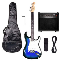 Zestaw gitarowy NN Eg Set Niebieski + Wzmacniacz
