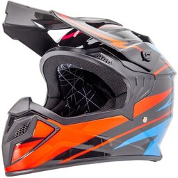 TORQ Kask motocyklowy TORQ-911 Czarno-niebieski (rozmiar XL) RABAT