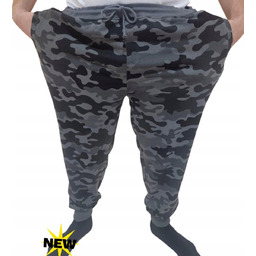 spodnie dresowe moro męskie bawełna 5xl 6xl 7xl