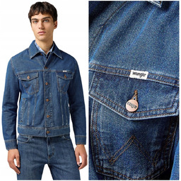 Wrangler CLASSIC JACKET Stonewash DżINS kurtka jeansowa męska