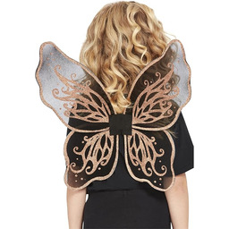 Dark Botanicals Butterfly Wings, 43cm/17in, Gold, with Glitter