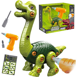 WOOPIE Dinozaur do Skręcania Zestaw Konstrukcyjny + Wiertarka