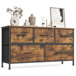 Komoda SONGMICS, 4 szuflady materiałowe, 98,8 52,2 30