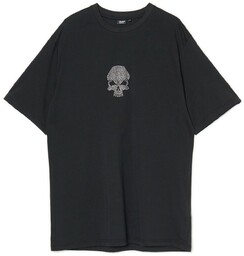 Cropp - Czarna koszulka z czaszką - Czarny