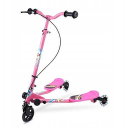 Hulajnoga Aoodil PD77B76 różowy 3 kółka