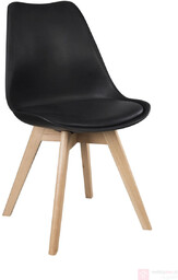 Krzesło PC-010 Czarny, Buk