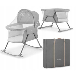 Kinderkraft Lovi łóżeczko wielofunkcyjne 3w1 Grey