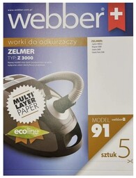 Worki Do Odkurzacza Webber Zelmer 3000 5Szt.