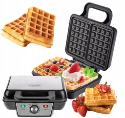 Gofrownica XXL 2 Duże Gofry Mocna 1600W Płynna