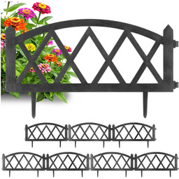 Płotek ogrodowy szary 57x25 cm 8 szt.