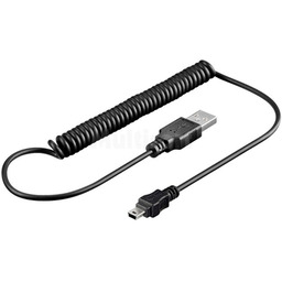 Kabel USB 2.0 spiralny USB A wtyk -