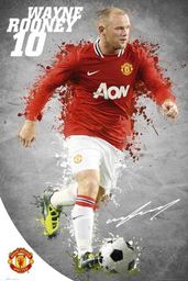 Plakat piłkarski Manchester United - Rooney 11/12