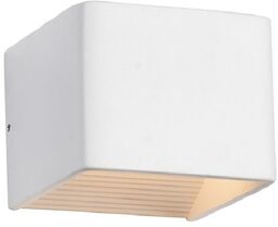 Kinkiet metalowy biały kwadratowy LED MB13006051-6C z serii