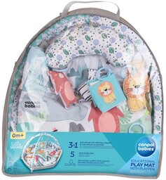 CANPOL BABIES Mata edukacyjna Safari 81/100 Pieluszki muślinowe