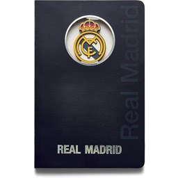MOCIWORLD Notes Real Madrid z logo 3D oprawiony
