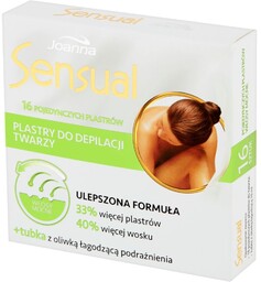 JOANNA_Sensual plastry do depilacji twarzy włosy mocne 16szt