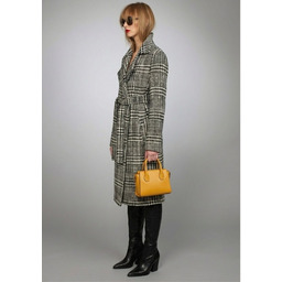 Pakamera Wełniany płaszcz w kratkę