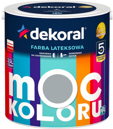 Farba Moc Koloru Dekoral 36 Szary Klasyczny 5L