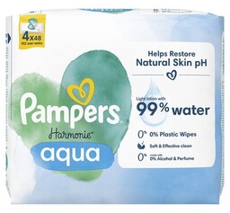 PAMPERS Chusteczki nawilżane Harmonie Aqua (192 szt.)