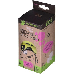 STARCHBAG Kompostowalne biomable worki na odchody 120 sztuk