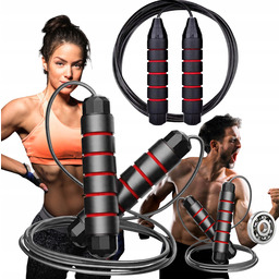 Skakanka Fitness Regulowana Aluminiowa Bokserska 300CM Crossfit Siłownia