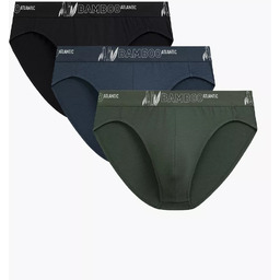 Slipy męskie sport bambus Atlantic 3MP-213 ZIE/CZA/GRAC