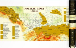 Artglob MAPA ZDRAPKA - POLSKIE GóRY 1:700 000