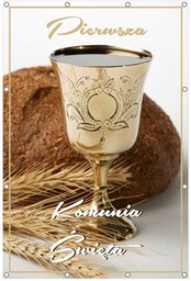 Pierwsza Komunia Święta- Baner okazjonalny pionowy